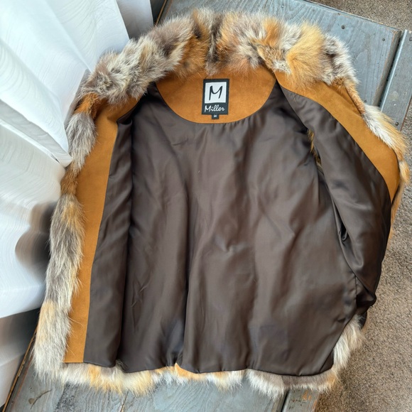 Miller genuine coyote fur jacket/vest | size medium - Picture 5 of 8